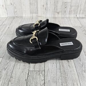 Vintage Y2K Steve Madden Womens Size 9.5 Horsebit Chunky Platform Slip On Shoes